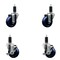 Service Caster 3.5'' SS Solid Poly Wheel Swivel 1-1/4'' Expanding Stem Caster Set 2 Brakes, 4PK SCC-SSEX20S3514-SPUS-2-TLB-2-114 - alternate 1
